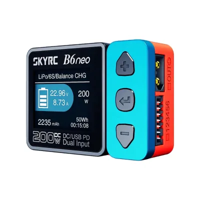 B6neo LiPo Battery Smart Balance Charger 200W PD 80W Input For RC Model Car Ship Boat Airplane