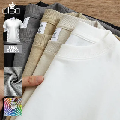 Americas 250g Oversize Combed Cotton T-Shirt Loose Version Pima Cotton in Plain Color 100% Knitted Cotton Silk Screen Printing