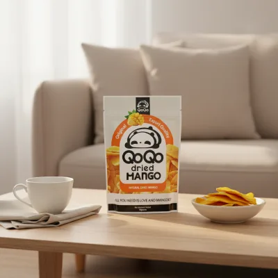 Dry Food Resealable Pouch - Aluminum Foil Bag for Fruit Chips Custom Coconut Dry Mango Packaging Bag