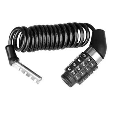 Bicycle Lock 4 Digit Combination Code Steel Cable Security Password Cycling Bike Bike Helmet Lock Portable Cable Backpack Lock