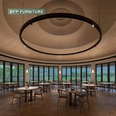 BFP Commercial Project Serviced Apartment One Stop Solution FF&E Furniture Guestroom Sofa Set Restaurant Chair and Table
