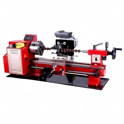 Small Mini Desktop LatheMini Metal Benchtop Lathe Mini Wooden Buddha Beads Manufacturer Wooden Ball Making Machine