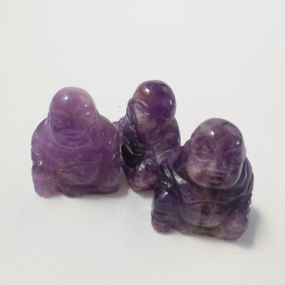 2026 Chinese Amethyst Buddha Necklace Natural Jade Statues Healing Crystals