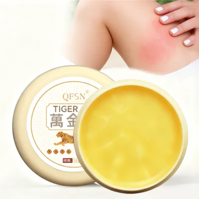 Tiger Oil Cooling Balm 20g - Fast Relief for Mosquito Bites, Work & Driving Fatigue, Refreshing Mint Scent, Portable Pocket Size