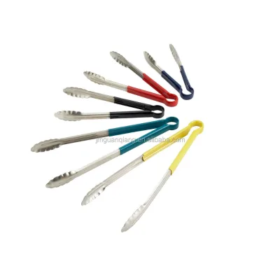 Stainless Steel All Size Colored Utility Spring Tong Salad Tongs Food Tongs