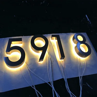 Led Illuminated House Number Signs for Room Outdoor Led Remind Display