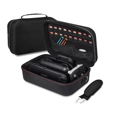 Game Traveler Protective EVA Hard Shell Case with Deluxe Carry Handle Carry case for Nintend Switch Gaming Accessories