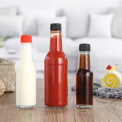 Hot Sale Food Glass Bottle 100ml 150ml 250ml Tomato Sauce Glass Bottle Tomato Ketchup Bottle