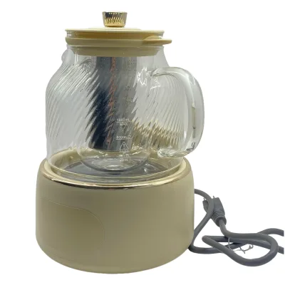 800W Electric Glass Kettle with Timer & Keep Warm Feature 1L Tea Maker for Home & Office Quiet 1L Tea Maker