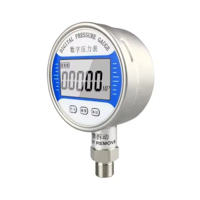High quality Stainless Steel Digital Display Electronic Pressure Gauge Precision Shock-resistant Lithium Battery Oil Pressure Gauge 0-60mpa