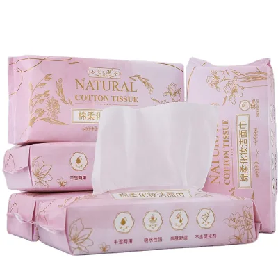 OEM/ODM Factory Wholesale Custom logo Makeup Remover Wipes Hand Towel 100% Cotton Face Towel Disposable