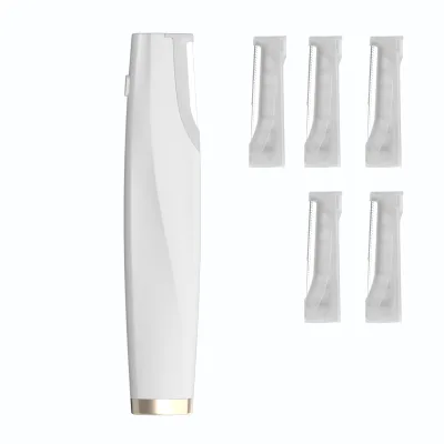 LED Pocket Dermaplaner 110mAh Type-C Rechargeable Facial Peach Fuzz Hair Remover Dead Skin Removal Tool Household Use