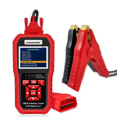 Professionnel EOBD OBD2 ECU Code Reader &Car Maintenance Light Reset & Battery Testers for Car Truck Motorcycle Boat
