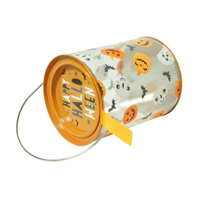 Minimalist Clear Cylinder Tins with Tinplate Ends Professional Transparent Product Packaging Buckets for Retail Display
