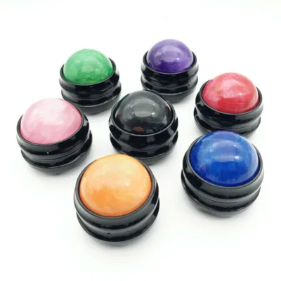 360-degree Relief Body Pain Tools Cold Rotating Meridian and Fascia Essential Oil Massage Roller Ball
