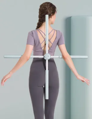 Adjustable Yoga Pole Open Shoulder Sticks Stretching Adjust Back Posture Corrector