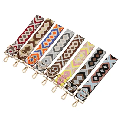 Thick Diamond Stripe Bag Straps 1.97inches Fully Adjustable Long Purse Strap Replacement