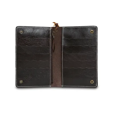 Genuine Full Original Leather Mens Designer Custom Printed Cow Leather Wallet for Men Hand Made Slim Custom Logo Luxury Wallets