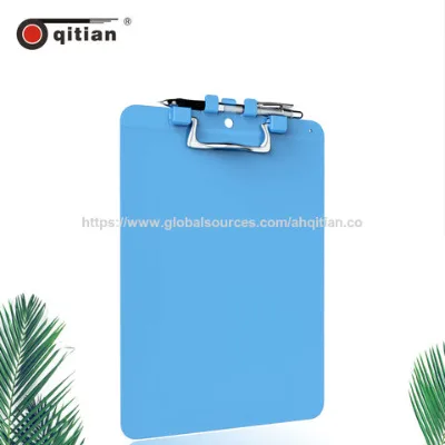 Plastic writing board blue A4 writing board plastic Student writing pad files and folders office