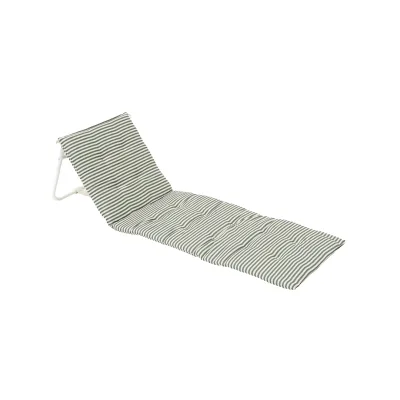 Oxford Beach Mat Outdoor Portable Foldable Sunbathing Chair Adjustable Backrest Anti-slip Moisture-proof Modern Metal Design