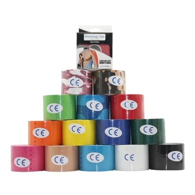 Ce ISO Certified Kinesiology Tape for Muscle Support and Joint Correction Printed Physio Sports Medicare Taping