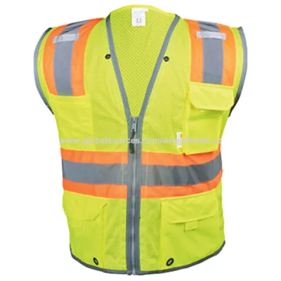 Durable & Breathable High Visibility Reflective Work Vest / safety vest