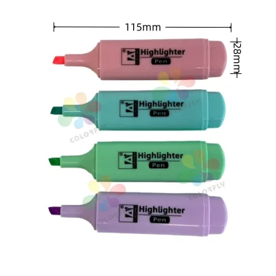 Soft Color Double-Ended Highlighter Markers, Vibrant & No-Bleed Through for Journaling and Planning, Custom Logo Option