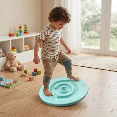 Balance Board Toy Comes with 3 Small Balls Spiral Track Balance Plate Ball Maze Balance Board Children's Educational Toy