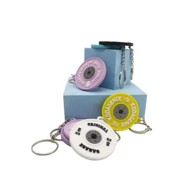 Wsnbwye Plastic Plate Weights Anime Sublimation Fashion for Rubber Deep Dish Weight Plates Carabiner Customizable Keychains