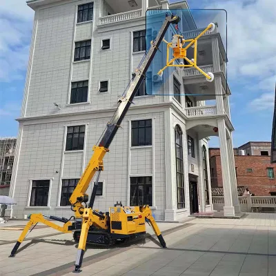 Customize Hydraulic 5T Spider Crane Small Mini Construction Man Basket with CE