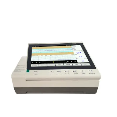 FM-6028 CTG Fetal Monitor Machine for Twins Maternal Fetal Monitor Electric Plastic 10.2'' Color Touch Display 90 Rotating