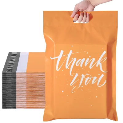 New Arrival Shipping Bag Self Adhesive Mailing Bags With Handles Custom Color Poly Mailers Courier Bag With Handle