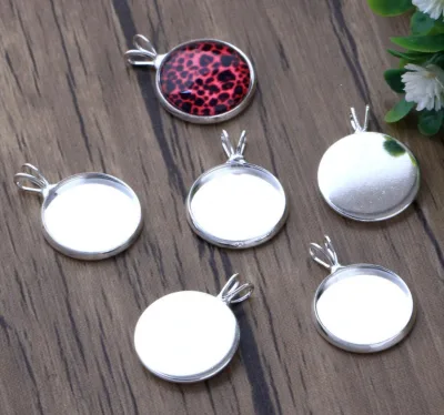 Full Customized Blank Pendant Base Tray, Custom Logo Cabochon Setting for Brand Jewelry - Professional Jewelry Manufacturer