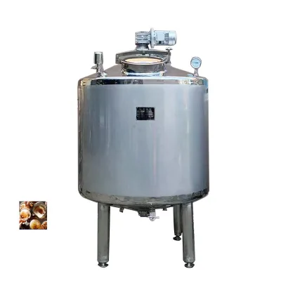 316 Stainless Steel Milk Pasturizer Tank Temperature Control Core Pressure Vessel Mixing tank with Agitator