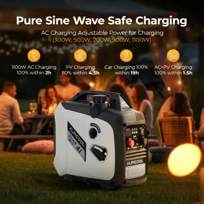 Alpicool Wholesale Max Power Small Smart Inverter Auto Start RV & Boat Use Promotion Gas Gasoline Generator