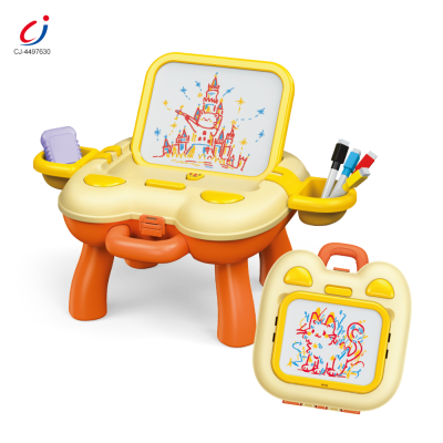 Chengji Kids Erasable Slate Writing Drawing Board Board Kid Desk 2 in 1 Chicken Multifunctional Drawing Board for Kids New 2026