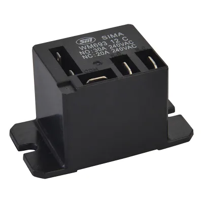 5 Pin Mini PCB 40A 240VAC 30VDC 0.2W 1A SPST NO Relay Dc 24v Electromagnetic sealed Power Relay WM693