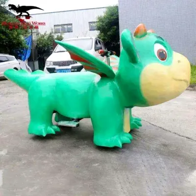 Hot Sale 2026 NewChildren Playground Funny Cartoon Dinosar Electric Car for Sale Dinosaurs Model