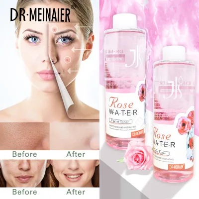Rose Water Organic Hyaluronic Acid Facial Toner 500ml Spray with Vitamin E Collagen M Anti-Aging Acne Treatment All Skin Types