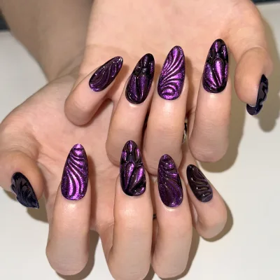 Press on Artificial False Nails Wholesale Reusable Acrylic Tips Nail Art Design 3D Press on Nails