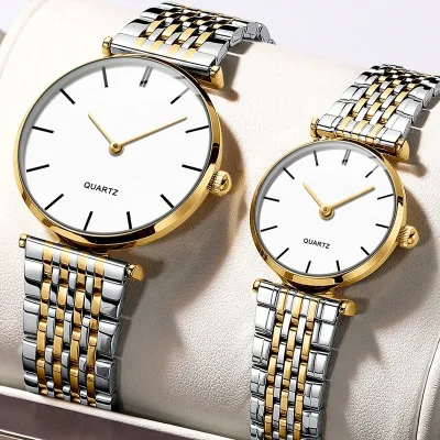 Japan Movement Waterproof Custom Couple Watch for Man and Women Montre Homme Et Femme