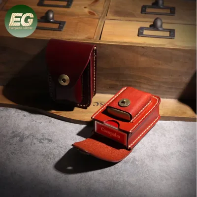 EA602 Waterproof Windproof Women Sublimation Engraving Cigarette Cases Genuine Leather Modern Holder Cigarette case Vintage