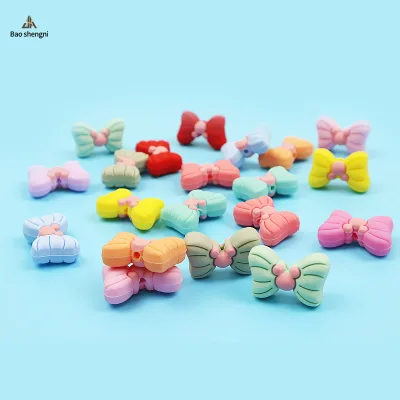 JHS Hot Sale Cute Animal Silicone Cartoon Butterfly Teeting Beads Toys for Baby