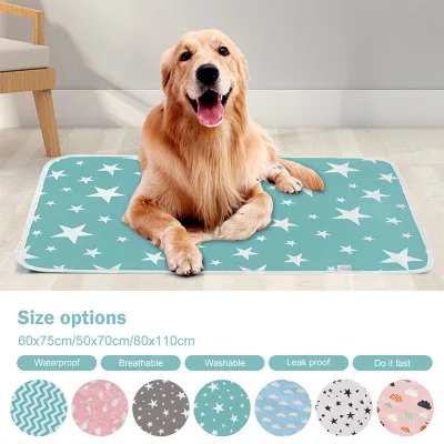 35x45cm 3 Layer Waterproof Diaper Changing Pad Baby Stroller Mat Cartoon Cotton Breathable Non-Slip Pet Pad