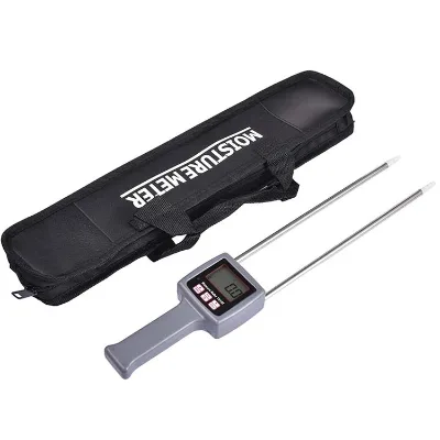 TK100T Portable Digital Analyzer LCD Display Moisture Meter for Tobacco Leaf Grains Soil Battery Power for Measurement
