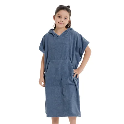 Hooded Beach Towel Kids Poncho Kids Microfiber Changing Towel ,Super Absorbent,Quick Dry,Soft Skin-Friendly,Beach/Swim Use
