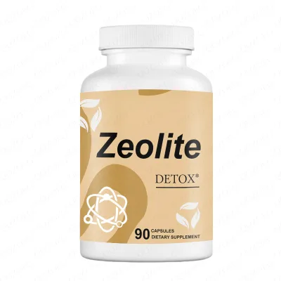 Wholesale OEM Zeolite Capsules with Activated Charcoal & Bentonite Clay for Gut and Liver Health