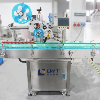 Automatic Egg Packaging Box Flat Plane Labeling Machine with Retractable Function