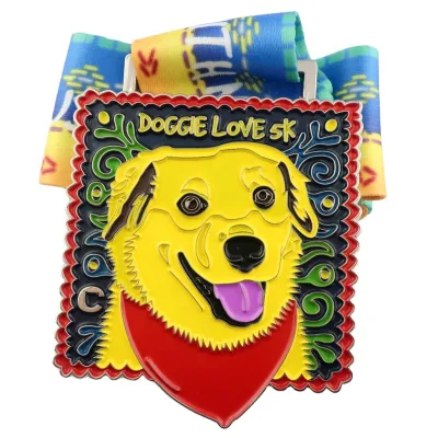 Custom Cheap Metal 3d Engravable Pet Dog Medal,medal for Dog and Cat