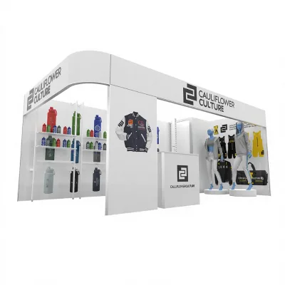 Trade Show Display China Fair Design Aluminum Tradeshow Market Slatwall Booth Stand Reusable Cloth Exhibition Booth